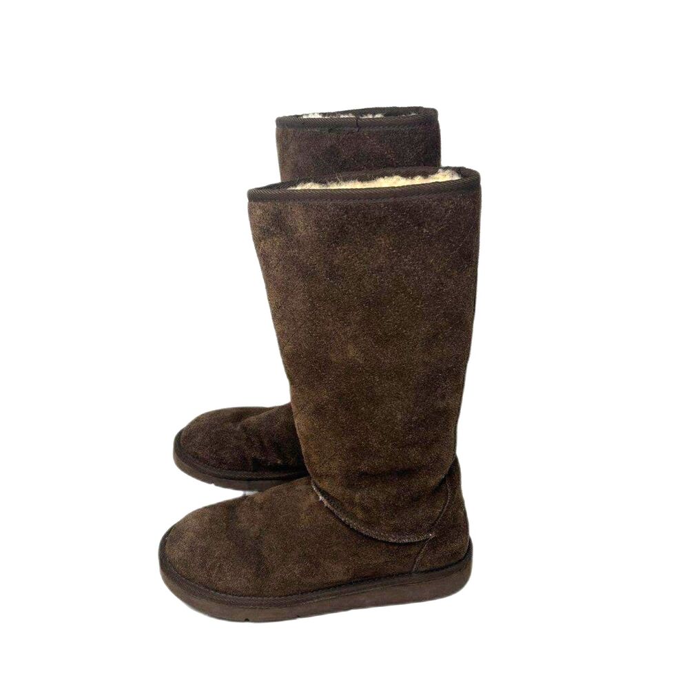 UGG Women's Brown Suede Boots - Size 8